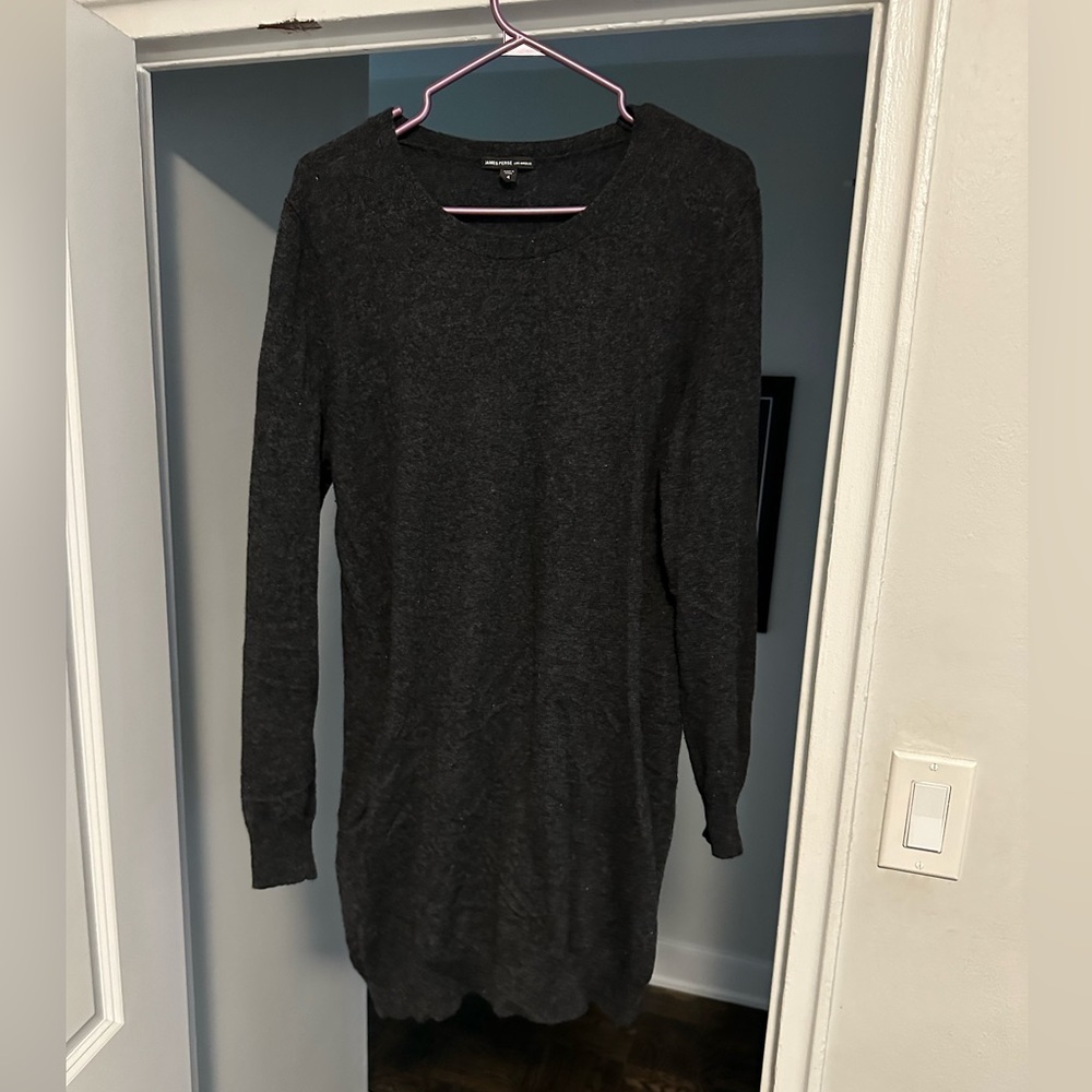 James Perse Cashmere Sweater// Dress// Grey